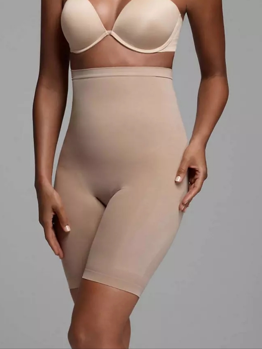 New Body Wraps Shape Wear Long Leg High Waist Nude Color Size Large Formal